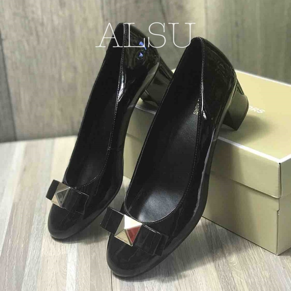 SANTA’S DEAL 🎄 Michael Kors Aliza Flex Mid Pump Patent Womens AUTHENTI Size 7.5 - Picture 6 of 8